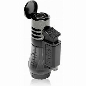 Palio Feuerzeug Vesuvio Triple Jet-Flame Schwarz