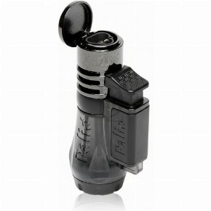 Palio Feuerzeug Vesuvio Triple Jet-Flame Schwarz