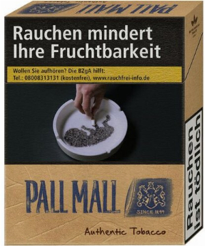 Pall Mall Authentic Blau ohne Zusätze 20er