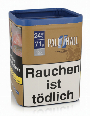 Pall Mall Authentic Blau XL 71g Dose Volumentabak
