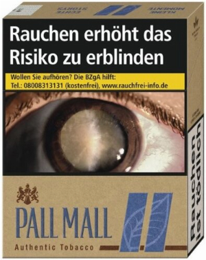 Pall Mall Authentic Blau ohne Zusätze 22er