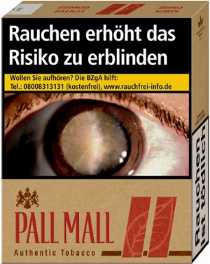 Pall Mall Authentic Red ohne Zusätze 27er
