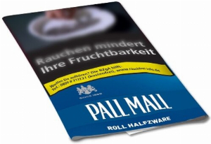 Pall Mall Roll Halfzware Blau 30g Päckchen Feinschnitt