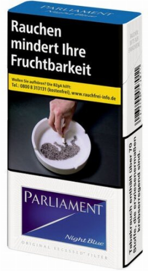 Parliament Night Blue 100 mm Long 20er