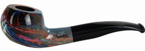Passatore Bellezza Pfeife halb gebogen bunt