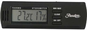 Passatore Digital Hygro/Thermometer schwarz 