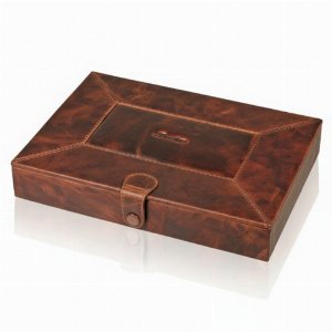 Passatore Humidor Leder Braun Antik