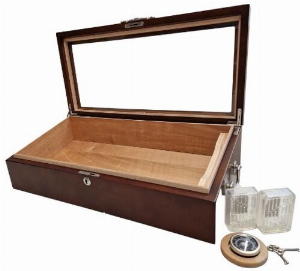 Passatore Humidor Walnuss mit Sichtfenster