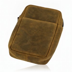 Passatore Pfeifen- / Multifunktionstasche Leder Braun Antik für 3 Pfeifen