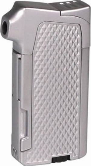 Passatore Pfeifenfeuerzeug Ruben chrom matt/silber