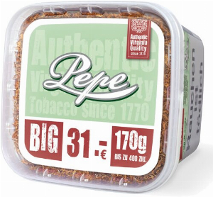 Pepe Bright Green 3XL 170g Eimer Volumentabak