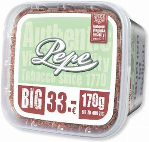 Pepe Bright Green 3XL 170g Eimer Volumentabak