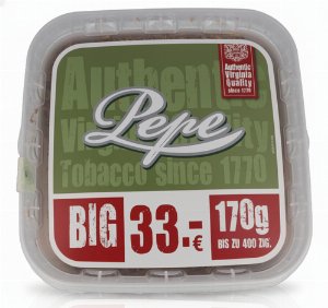 Pepe Tabak Rich Green ohne Zusatzstoffe Virginia 170g Eimer Volumentabak