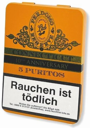 Perdomo Reserve 10th Anniversary Puritos Connecticut Zigarren 5 Stk.
