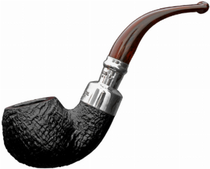 Peterson Pfeife Newgrange Spigot 03 Sandgestrahlt Schwarz/Braun