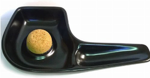 Pfeifenascher Keramik Schwarz