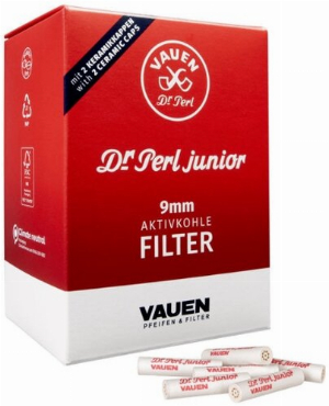 Pfeifenfilter Dr Perl junior 9 mm Aktivkohlefilter 180 Stück