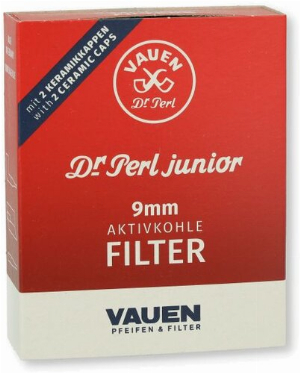Pfeifenfilter Dr Perl junior 9 mm Aktivkohlefilter 40 Stück