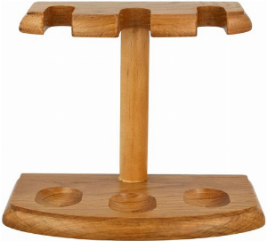 Pfeifenständer Naturholzoptik 3er braun