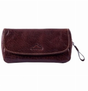 Pfeifentasche Alpenleder Michl brandy mit Tabakfach 1er