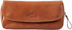 Pfeifentasche Alpenleder Michl cognac mit Tabakfach 1er