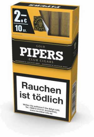 Pipers Club Cigars Gold 10er