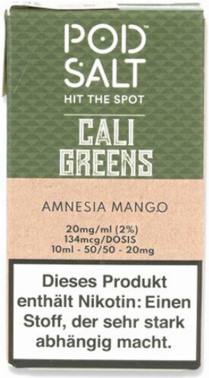 POD Salt Amnesia Mango Nikotinsalz Liquid 10ml 20mg
