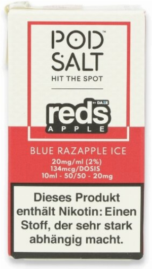 POD Salt Blue Razapple Ice Nikotinsalz Liquid 10ml 20mg