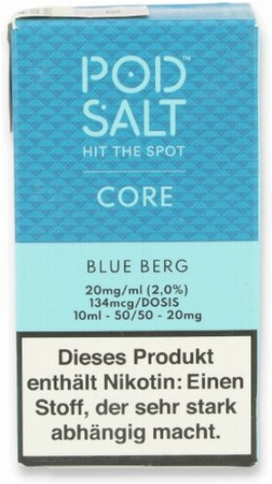 POD Salt Core Blue Berg Nikotinsalz Liquid 10ml 20mg