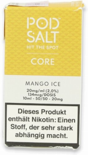 POD Salt Core Mango Ice Nikotinsalz Liquid 10ml 20mg