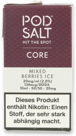POD Salt Core Mixed Berries Ice Nikotinsalz Liquid 10ml 20mg