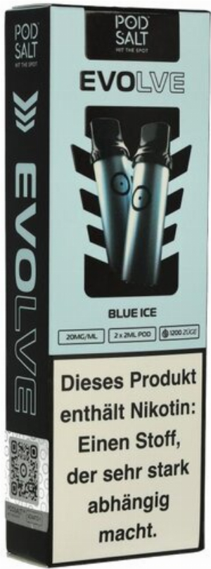 Pod Salt Evolve Blue Ice Prefilled Einweg Pod 2x2ml 20mg