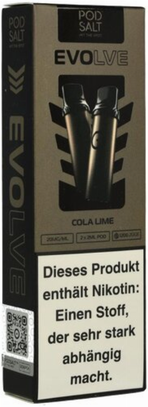 Pod Salt Evolve Cola Lime Prefilled Einweg Pod 2x2ml 20mg
