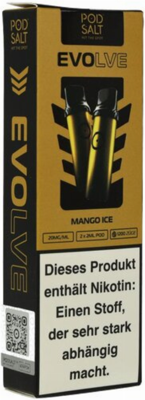 Pod Salt Evolve Mango Ice Prefilled Einweg Pod 2x2ml 20mg