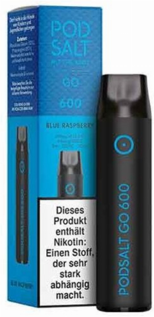 Pod Salt Go 600 Einweg E-Shisha Blue Raspberry-Aroma 20mg