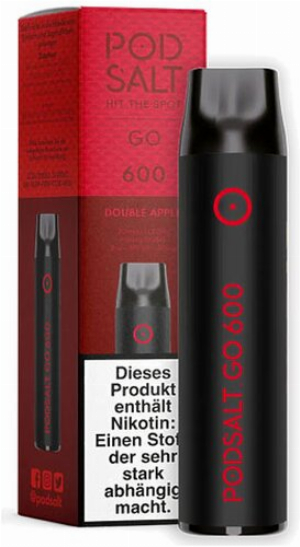 Pod Salt Go 600 Einweg E-Shisha Double-Apple-Aroma 20mg