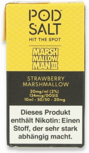 POD Salt Strawberry Marshmellow Nikotinsalz Liquid 10ml 20mg