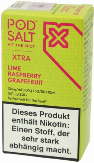 POD SALT X Lime Raspberry Grapefruit (ehem. Citrus Mix) Nikotinsalz Liquid 10mg
