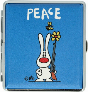 Nic Zigarettenetui Blau Peace