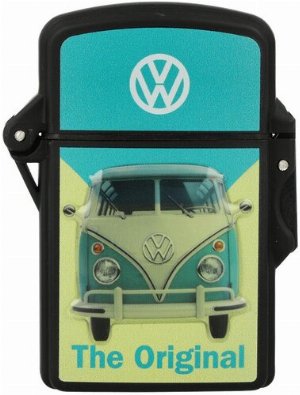 Prof VW Shiny Malibu Feuerzeug Blau