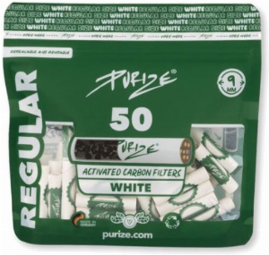 Purize Aktivkohle Regular Size 9 mm Zigarettenfilter 50 Stück