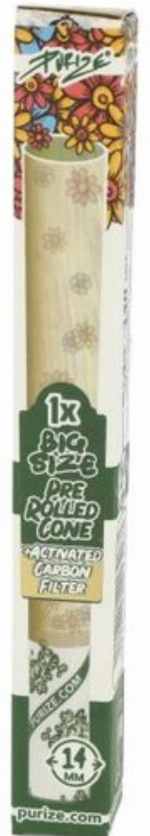 Purize Prerolled Cones Big Size mit Aktivkohlefilter 14mm 1 Stück