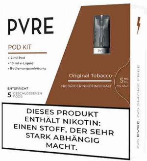 PVRE Pod Liquid mit Original Tobacco 5mg