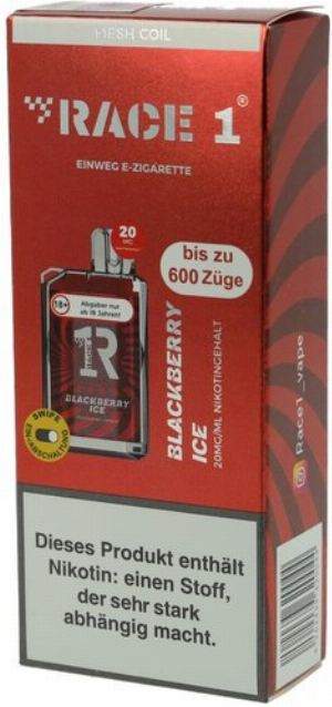 Race One Einweg E-Zigarette Blackberry Ice 20mg