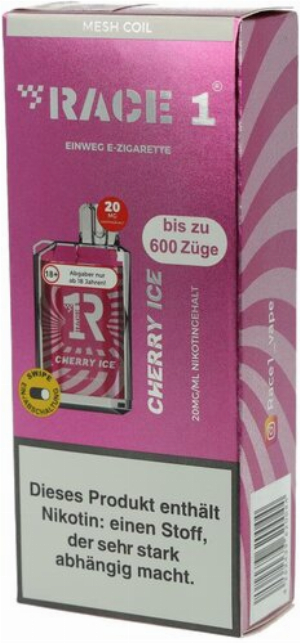 Race One Einweg E-Zigarette Cherry Ice 20mg