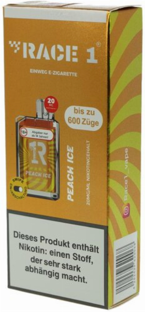 Race One Einweg E-Zigarette Peach Ice 20mg