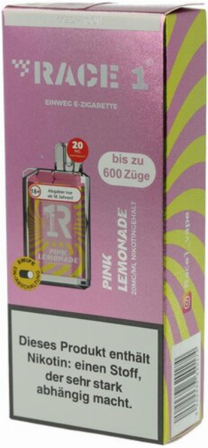 Race One Einweg E-Zigarette Pink Lemonade 20mg