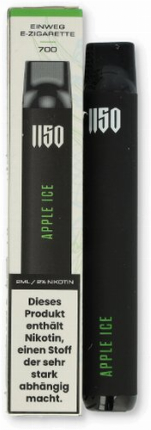 1150 RAF CAMORA Edition Einweg E-Zigarette Apple Ice 20mg