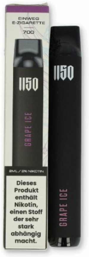 1150 RAF CAMORA Edition Einweg E-Zigarette Grape Ice 20mg