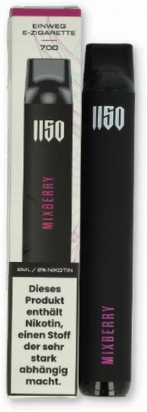 1150 RAF CAMORA Edition Einweg E-Zigarette Mixberry 20mg